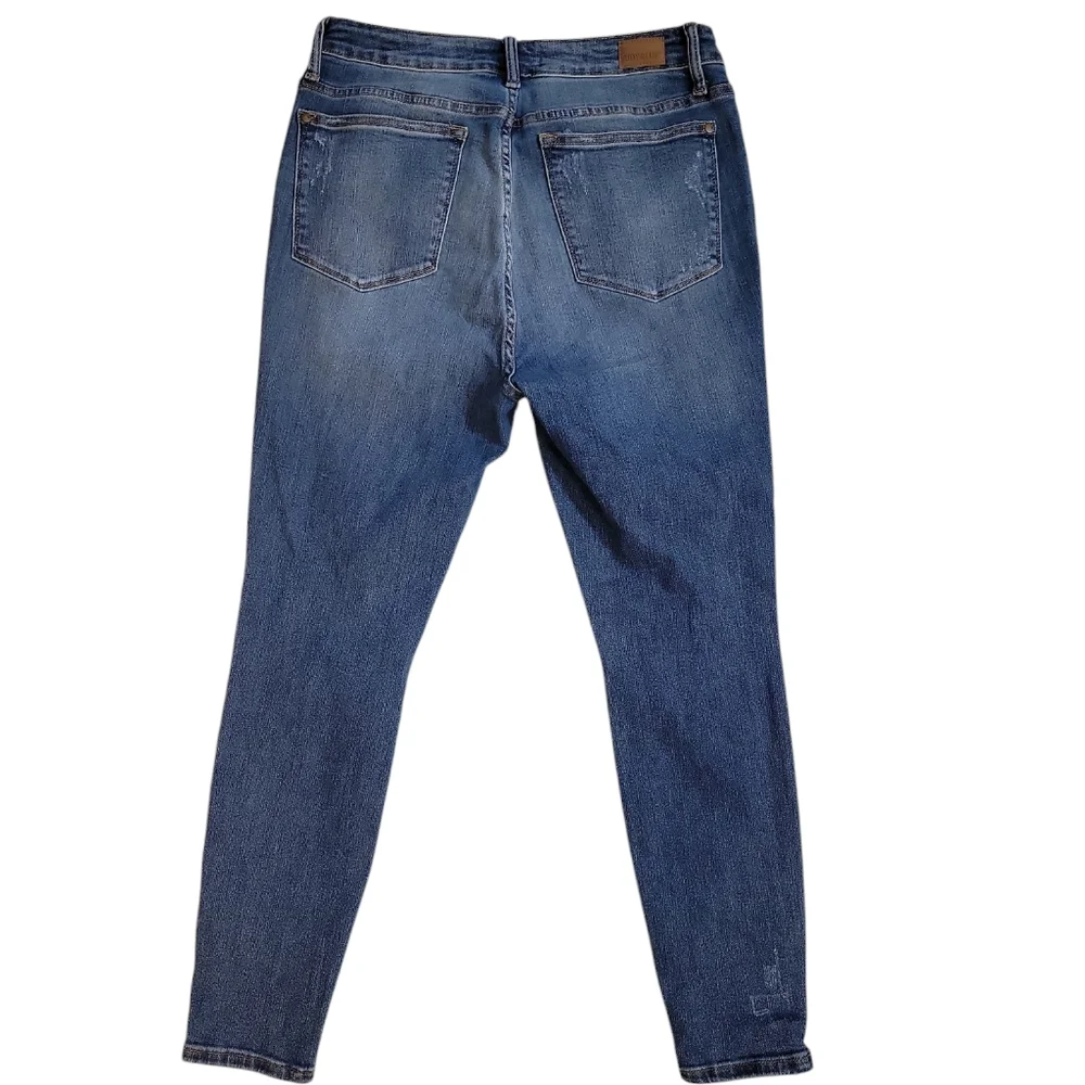 Judy‎ Blue Womens Skinny Fruit Patch Distressed Jeans Size 11/30